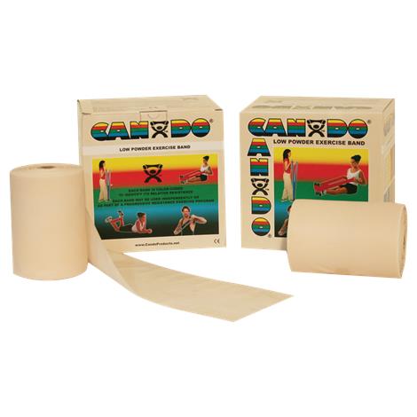 CanDo Low Powder 100 yard Exercise Band Rolls,#10-5492,Red, Light,Each